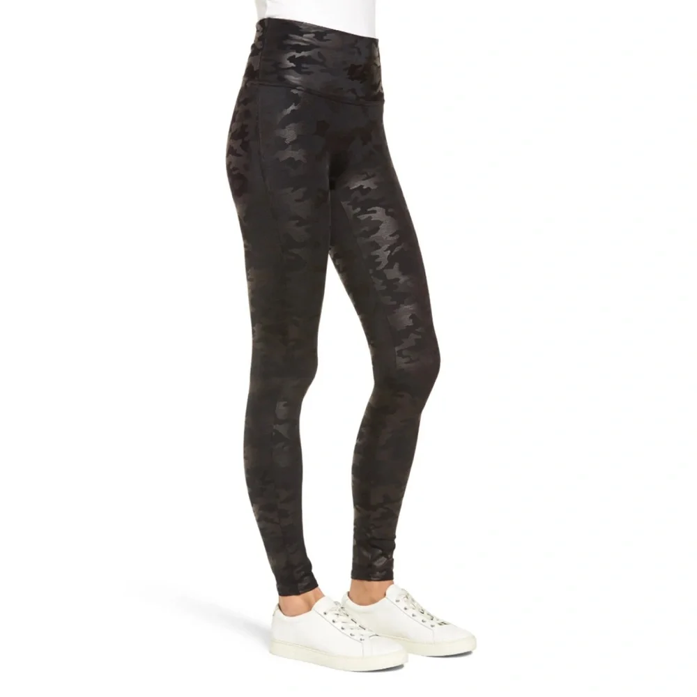 Spanx Faux Leather Camo Leggings - Picture 4 of 7